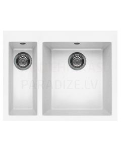 ELLECI akmens masas virtuves izlietne QUADRA 150 Balts 59x50 cm