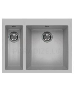 ELLECI stone mass kitchen sink QUADRA 150 Aluminium 59x50 cm