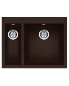 ELLECI akmens masas virtuves izlietne QUADRA 150 Espresso 59x50 cm
