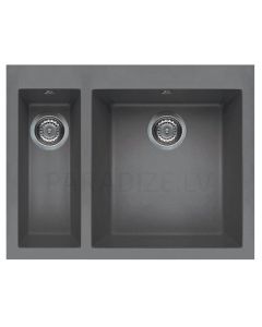ELLECI akmens masas virtuves izlietne QUADRA 150 Titanium 59x50 cm