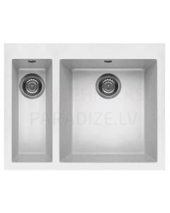 ELLECI akmens masas virtuves izlietne QUADRA 150 Bianco 59x50 cm