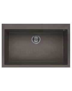 ELLECI stone mass kitchen sink QUADRA 130 Dove grey 79x50 cm