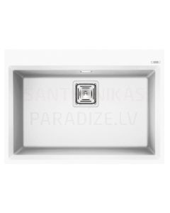 ELLECI akmens masas virtuves izlietne KARISMA 120 Balts 70x50 cm