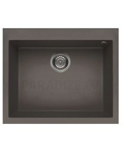 ELLECI stone mass kitchen sink QUADRA 110 Dove grey 61x50 cm