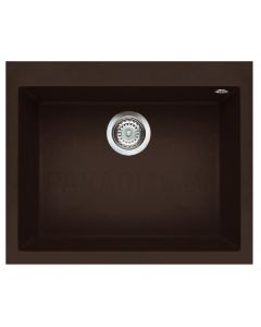 ELLECI akmens masas virtuves izlietne QUADRA 110 Espresso 61x50 cm
