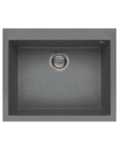 ELLECI akmens masas virtuves izlietne QUADRA 110 Titanium 61x50 cm