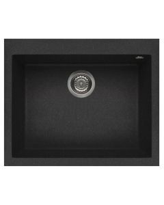 ELLECI stone mass kitchen sink QUADRA 110 Nero Pietra 61x50 cm