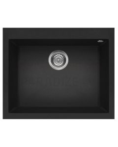 ELLECI stone mass kitchen sink QUADRA 110 Nero 61x50 cm