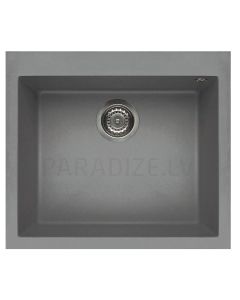 ELLECI stone mass kitchen sink QUADRA 105 Light grey 57x50 cm