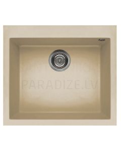 ELLECI stone mass kitchen sink QUADRA 105 Champagne 57x50 cm