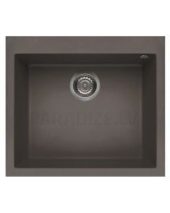 ELLECI stone mass kitchen sink QUADRA 105 Dove grey 57x50 cm