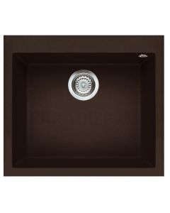 ELLECI akmens masas virtuves izlietne QUADRA 105 Espresso 57x50 cm