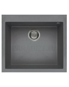 ELLECI akmens masas virtuves izlietne QUADRA 105 Titanium 57x50 cm