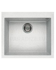 ELLECI stone mass kitchen sink QUADRA 105 Bianco Pietra 57x50 cm