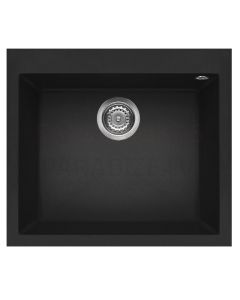 ELLECI akmens masas virtuves izlietne QUADRA 105 Nero 57x50 cm