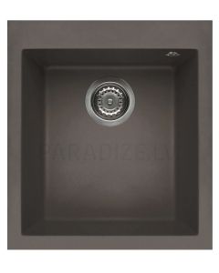 ELLECI stone mass kitchen sink QUADRA 100 Dove grey 41x50 cm