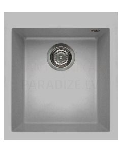 ELLECI stone mass kitchen sink QUADRA 100 Aluminium 41x50 cm