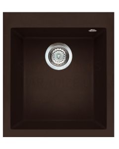 ELLECI akmens masas virtuves izlietne QUADRA 100 Espresso 41x50 cm