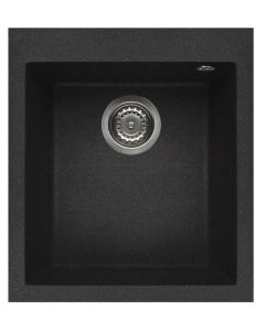 ELLECI stone mass kitchen sink QUADRA 100 Nero Pietra 41x50 cm