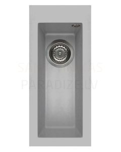 ELLECI stone mass kitchen sink QUADRA  50 Aluminium 23x50 cm