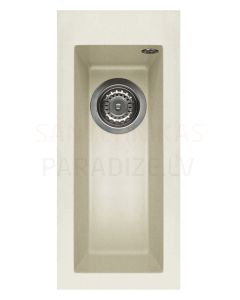 ELLECI stone mass kitchen sink QUADRA  50 Bianco Antico 23x50 cm