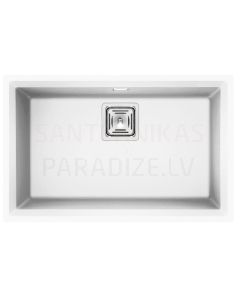 ELLECI akmens masas virtuves izlietne KARISMA 120 UNDERMOUNT Balts 69x43.8 cm