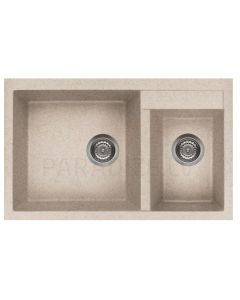 ELLECI akmens masas virtuves izlietne QUADRA 440 Avena 81.5x50 cm