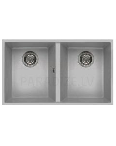 ELLECI akmens masas virtuves izlietne QUADRA 350 UNDERMOUNT Aluminium 76x43.5 cm