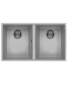 ELLECI stone mass kitchen sink QUADRA 350 UNDERMOUNT Aluminium 76x43.5 cm