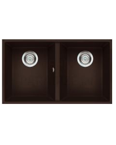 ELLECI akmens masas virtuves izlietne QUADRA 350 UNDERMOUNT Espresso 76x43.5 cm