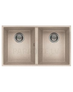 ELLECI akmens masas virtuves izlietne QUADRA 350 UNDERMOUNT Avena 76x43.5 cm