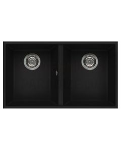 ELLECI stone mass kitchen sink QUADRA 350 UNDERMOUNT Nero 76x43.5 cm