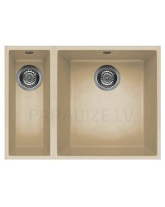 ELLECI stone mass kitchen sink QUADRA 150 UNDERMOUNT Champagne 56x44 cm