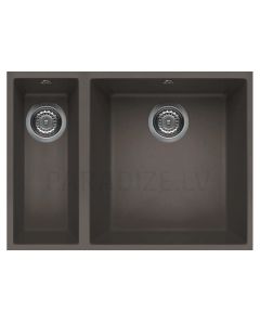 ELLECI stone mass kitchen sink QUADRA 150 UNDERMOUNT Dove grey 56x44 cm