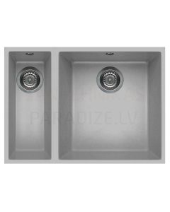 ELLECI stone mass kitchen sink QUADRA 150 UNDERMOUNT Aluminium 56x44 cm