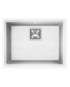 ELLECI akmens masas virtuves izlietne KARISMA 105 UNDERMOUNT Balts 56x43.8 cm
