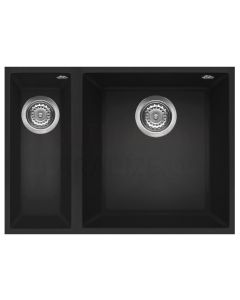 ELLECI stone mass kitchen sink QUADRA 150 UNDERMOUNT Nero 56x44 cm