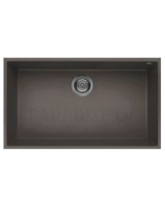 ELLECI stone mass kitchen sink QUADRA 130 UNDERMOUNT Dove grey 76x44 cm