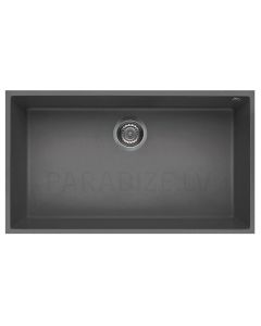 ELLECI akmens masas virtuves izlietne QUADRA 130 UNDERMOUNT Titanium 76x44 cm