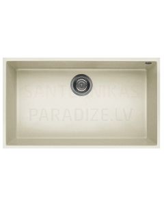 ELLECI akmens masas virtuves izlietne QUADRA 130 UNDERMOUNT Bianco Antico 76x44 cm
