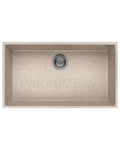 ELLECI akmens masas virtuves izlietne QUADRA 130 UNDERMOUNT Avena 76x44 cm