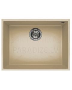 ELLECI stone mass kitchen sink QUADRA 110 UNDERMOUNT Champagne 58x44 cm