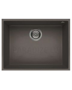 ELLECI stone mass kitchen sink QUADRA 110 UNDERMOUNT Dove grey 58x44 cm