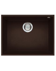 ELLECI akmens masas virtuves izlietne QUADRA 110 UNDERMOUNT Espresso 58x44 cm