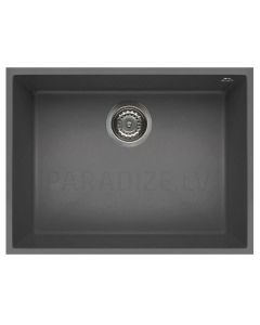 ELLECI akmens masas virtuves izlietne QUADRA 110 UNDERMOUNT Titanium 58x44 cm