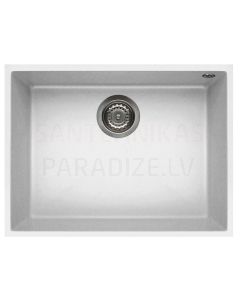 ELLECI akmens masas virtuves izlietne QUADRA 110 UNDERMOUNT Bianco 58x44 cm