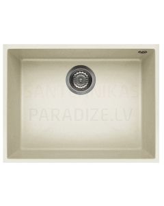 ELLECI akmens masas virtuves izlietne QUADRA 110 UNDERMOUNT Bianco Antico 58x44 cm