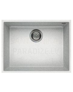 ELLECI stone mass kitchen sink QUADRA 110 UNDERMOUNT Bianco Pietra 58x44 cm