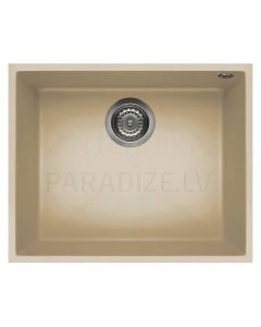 ELLECI stone mass kitchen sink QUADRA 105 UNDERMOUNT Champagne 54x44 cm