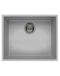 ELLECI akmens masas virtuves izlietne QUADRA 105 UNDERMOUNT Aluminium 54x44 cm